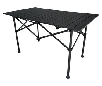 Makur összecsukható asztal, fekete acél, 94,5x53,5x55 cm