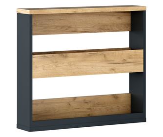 HDF grafit tölgy artisan Klaudius 70x20x62,40 cm-es függesztett polc