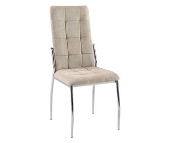 Scaun tesatura maro crom Adora 46x56x99 cm