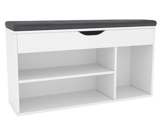 Λευκό ντουλάπι από μελαμίνη 103,6x32x48 εκ.