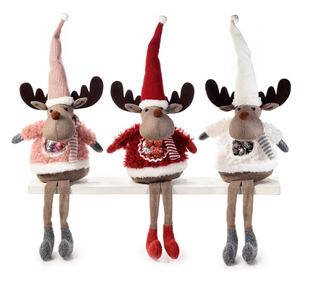 3 darabos Reni figura szett, többszínű textil, 20x14x40 cm