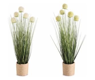 Set 2 umetnih rastlin v lončkih 11x61 cm