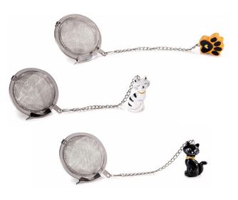 Set od 6 cjedila za čaj u obliku mačke, 2x1x3,5 cm