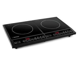 Индукционен котлон двоен Esperanza EKH008, 2x2000W, 270℃, 4 функции, Кристална плоча, Черен