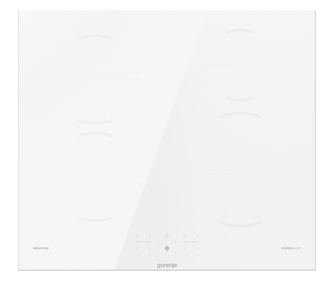 Плот за вграждане Gorenje GI6401WSC, Индукционен, 60 см, 4 зони за готвене, PowerBoost, Бял