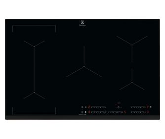Plita incorporabila Electrolux EIV835, Inductie, 5 zone de gatit, Hob2Hood, Bridge, PowerBoost, Control touch, 78 cm, Sticla nea