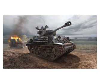 Italeri M4A3E8 Sherman Fury harckocsi műanyag modell (1:35)