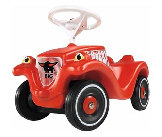 Bobby-Car-Classic (rot/schwarz, Flüsterräder und Schuhschonern)