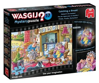 Wasgij Mystery 17 1000pcs Puzzle (cu imagine) fierăstrău 1000 buc. Benzi desenate