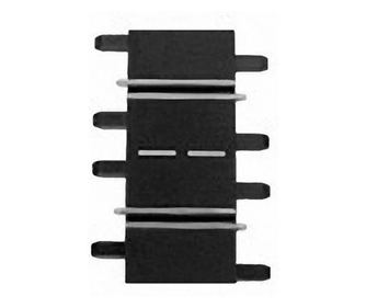 Sectiune de drum drept pentru masinute, Carerra, Plastic, 1/4, 1 pereche, Negru