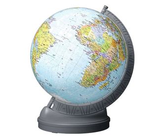 Пъзел 3D Ravensburger - Глобус, с LED, 540 части