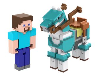 Фигурка Mattel Minecraft Steve and Armored Horse