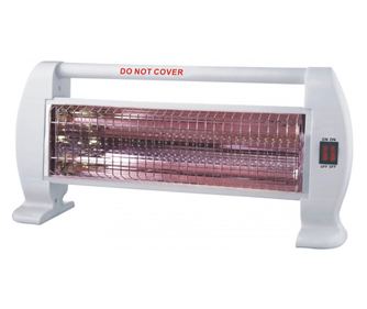 Кварцова печка Rosberg R51972D, 1000W, 2 тръби, 2 нива, Защита от обръщане, Бял