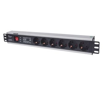 Intellinet 713962 разпределител на напрежение (PDU) 6 Изход(и) за променлив ток 1.5U Черен