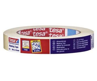 Tesa maszkolószalag, kaucsuk fedő, festőszalag 50 m x 19 mm bézs színű tesa Maler 04323-76