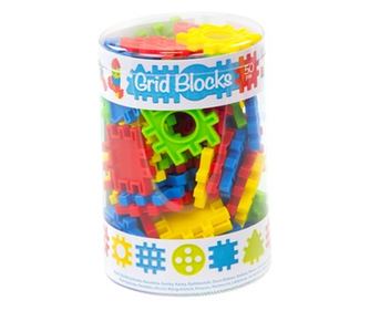 MOCHTOYS KOSTKY GRID BLOCKS MŘÍŽKA 50 DÍLKŮ