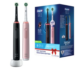 Szczoteczka Oral-B Pro 3 3900 Duo Gift Edition 2 szt. Pink/Black