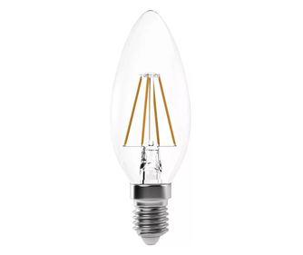 Bec LED, Emos, Z74210, Forma lumanare, 4W/E14, Alb