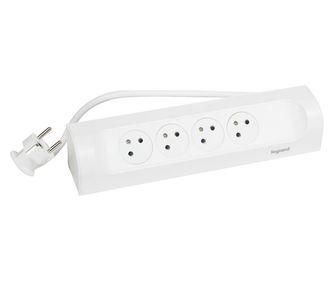 Удължител, Legrand, 1 м, Бял