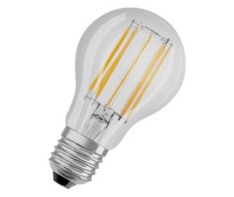 Крушка LED Osram Filament, E27, 10W (100W), 1521 лумена, Топла светлина (2700K), A+, Енергиен клас D
