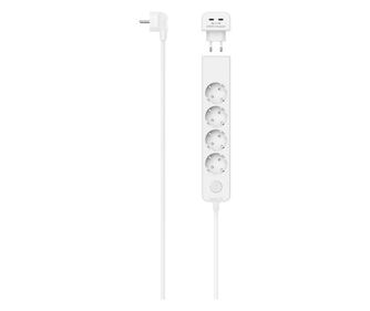 HAMA Разклонител 5 гнезда, 17 W, 2хUSB-C, превключвател, 1,4 м, бял