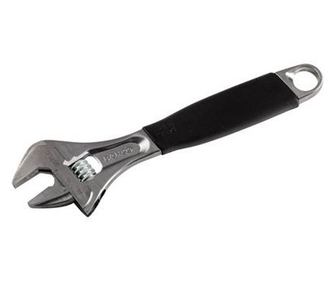 Cheie reglabila, Bahco, Maner ergonomic, 35 mm, Argintiu/Negru