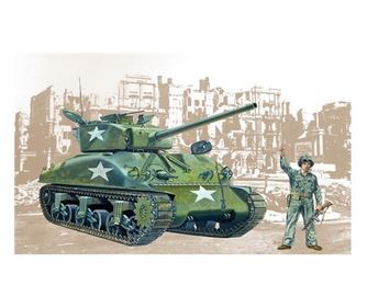 Italeri M4-A1 Sherman tank műanyag modell (1:35)