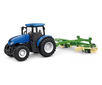 Amewi RC Traktor mit Kreiselschwader LiIon 500mAh blau/6+