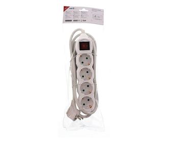 Prelungitor Well, 4 prize, intrerupator, 3xG1.5mmp, 1.5 m