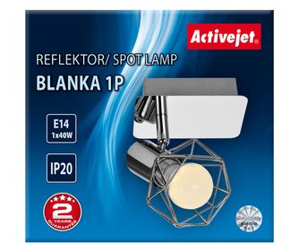 Aplica, ActiveJet, Metal, 40W, E14, Argintiu