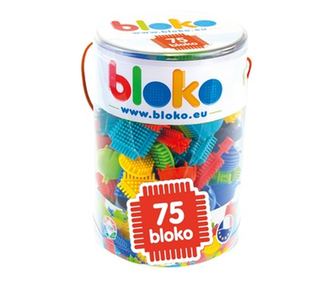 Mochtoys Bloko: Tüskés építőjáték hengerben - 75 db-os (11600)