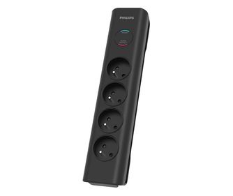 Philips SPN7040BA/60 предпазител от пренапрежение Черен 6 Изход(и) за променлив ток 2 м