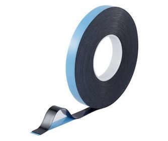 Kétoldalas ragasztószalag, piros/fekete, 30 m x 20 mm, akril, 1 tekercs, TOOLCRAFT 93038c186