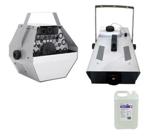 Paket Balon Machine, Tekućina za balone 5 l i Smoke Machine s daljinskim upravljačem, IdeallStore®, nehrđajući čelik