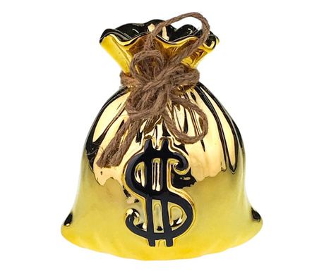 Pusculita saculet, gold, 12x13 cm