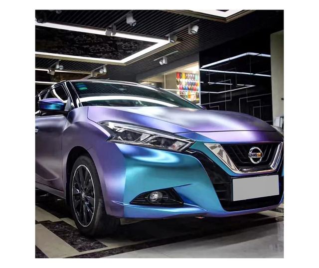 Автомобилно фолио Cameleon Blue/Violet за цялостно обвиване, Термопластично, с технология "BUBBLE FREE", Гланцово покритие, разм