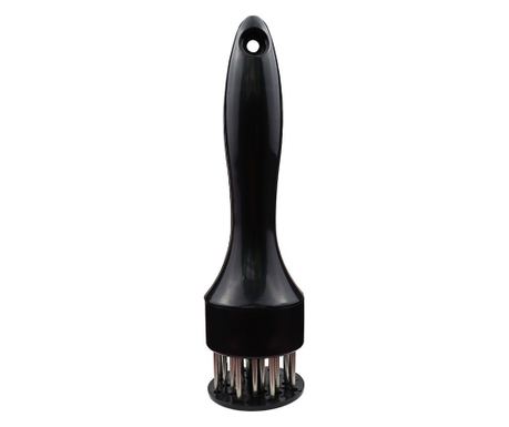 Cyrax Ustensila pentru fragezit carnea, cu 21 de tije ascutite din inox 304, 20 cm, negru