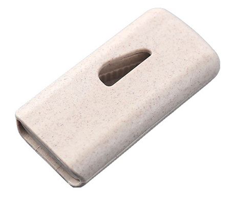 Flippy Rezalnik in Shranjevalnik za Tablete, Bež, Plastika, 8 x 4 x 1.8 cm