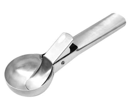 Lingura dozatoare inghetata Flippy,  Cool Serving, inox, gri