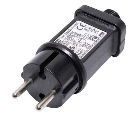 Transformator za namestitev Flippy, standard evropski, za notranjo/zunanjo uporabo, 8 funkcij, 4.5V6W, črna