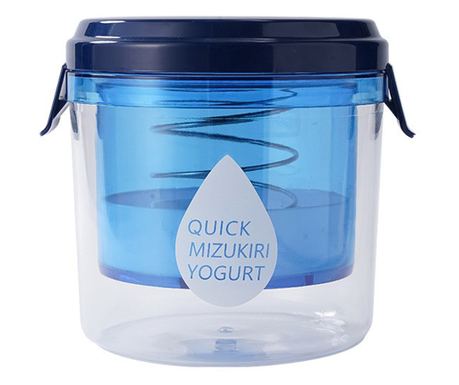 Kit Presa Pentru Branza, Flippy, Filtru din Rezina de Iaurt, Strecuratoare de iaurt grecesc, Filtru de lapte, 15x14x15 cm, Albas