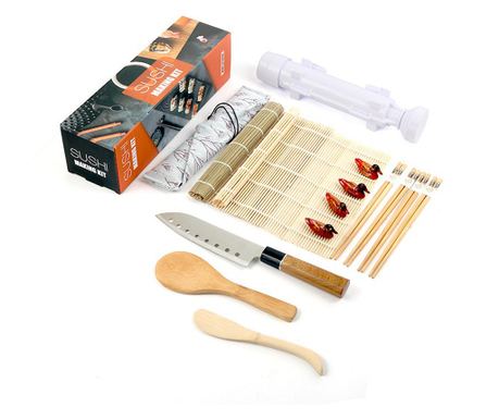 Sushi Készlet, Flippy, 15 Részes Sushi Tartozék Készlet, HÁZI Készítésű Sushi Készlet, Késsel, Formákkal, Evőpálcikákkal
