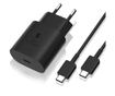 Univerzalni punjač 25 W USB-C + kabel Type-C, Flippy, crni