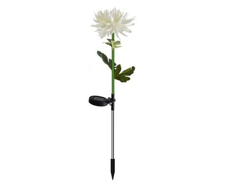 Sončna LED svetilka Chrysanthemum z enim cvetom za vrt, višina 80 cm, Flippy