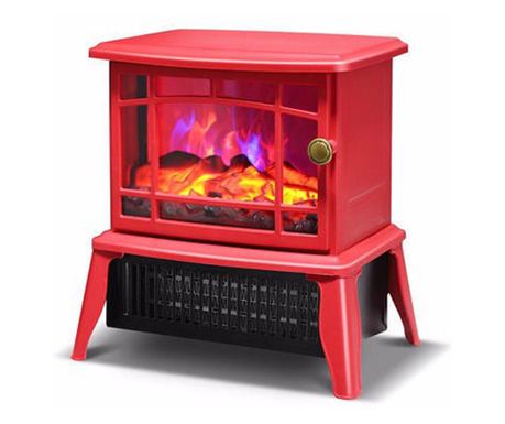 Ηλεκτρικό Τζάκι Flippy, 1500W, με Εφέ Φλόγας, 25 x 16 x 25 cm, Κόκκινο