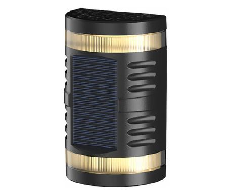 Flippy Dekorációs LED Napelemes Lámpa Kétirányú Fénnyel, IP65, 1.2V, 600mAh, 15.1 x 9 x 6 cm, ABS Anyag, Hideg Fehér