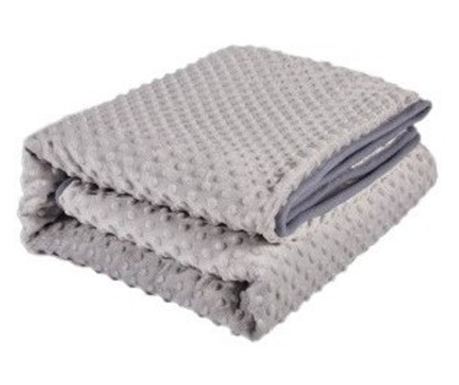 Električna grelna odeja, Flippy, 100 W, 160x130 cm, 3 stopnje ogrevanja, flis, siva