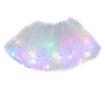 LED suknja za djecu, Flippy, baletni tutu za djevojčice s ugrađenim višebojnim svjetlima, model zvjezdice, duljina 30 cm, A