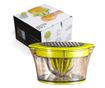 Storcator de Fructe 2 in 1, Cyrax, cu Razatoare si Separator Ou, 14.8 x 8 x 13 cm, Verde