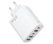Punjač za mrežu, Flippy, 5 portova, 65W brzo punjenje, 3 x USB, 2 x Type-C, univerzalno kompatibilan s iPhone, Huawei, Samsung,